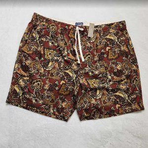 New men's XL J Crew  6" dock short in paisley print